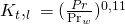 K_{t},_{l}\ =(\frac{Pr}{\Pr_w})^{0,11}