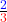\frac{\textcolor{blue}{2}}{\textcolor{red}{3}}