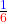 \frac{\textcolor{blue}{1}}{\textcolor{red}{6}}