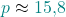 \textcolor{teal}{p} \approx \textcolor{teal}{15{,}8}