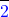 \[\frac{}{\textcolor{blue}{2}}\]