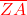 \textcolor{red}{\overline{ZA}}