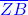 \textcolor{blue}{\overline{ZB}}