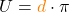 U = \textcolor{orange}{d} \cdot \pi
