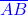 \textcolor{blue}{\overline{AB}}