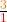 \frac{\textcolor{orange}{3}}{\textcolor{red}{1}}