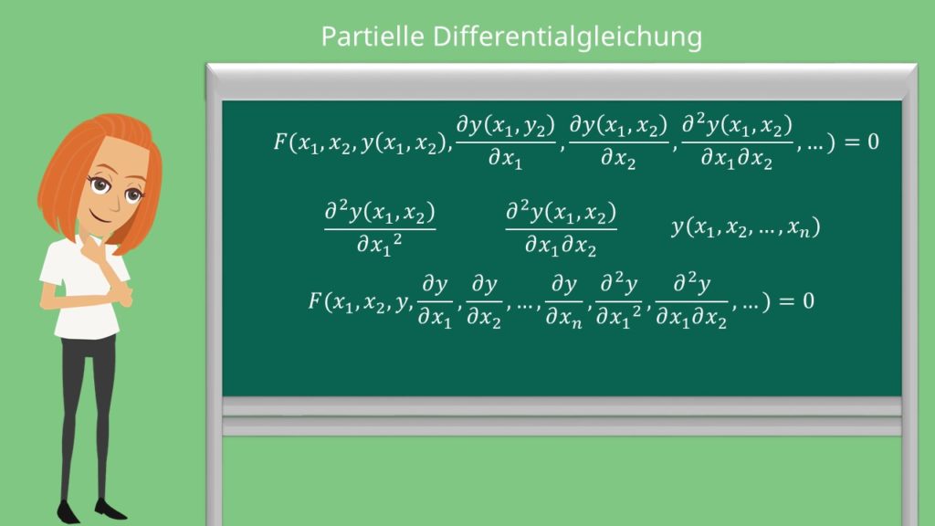 Partielle Differentialgleichung, Partielle DGL, Partielle DGL Beispiel