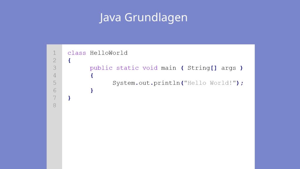 Java Grundlagen