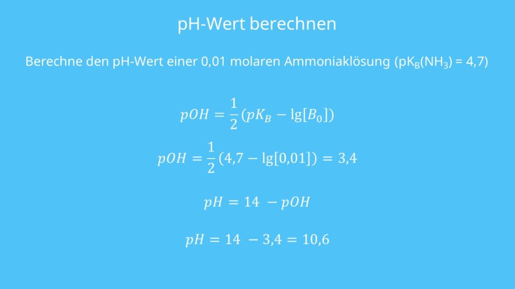 Beispiel pH-Wert