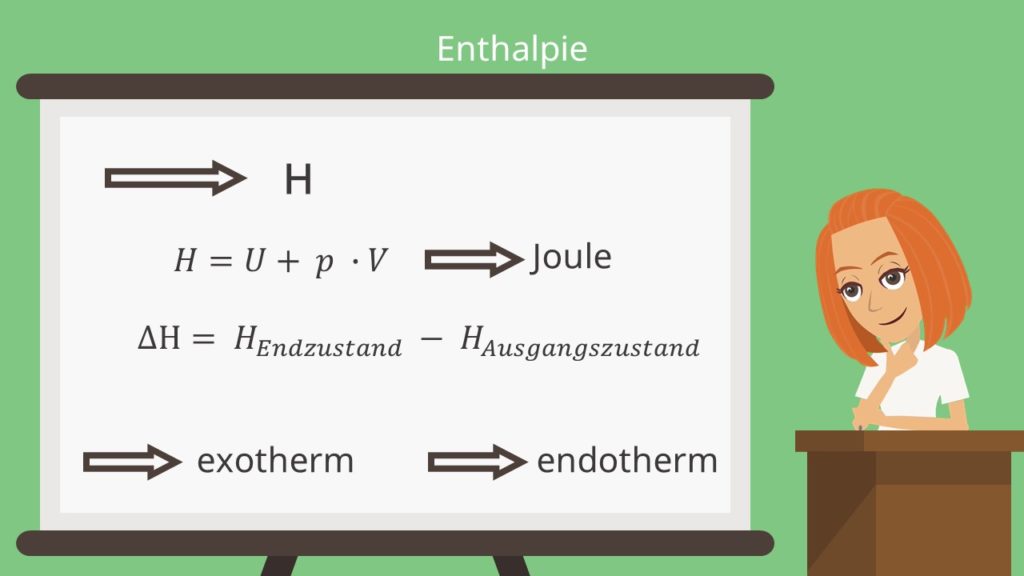 Enthalpie exotherm und endotherm