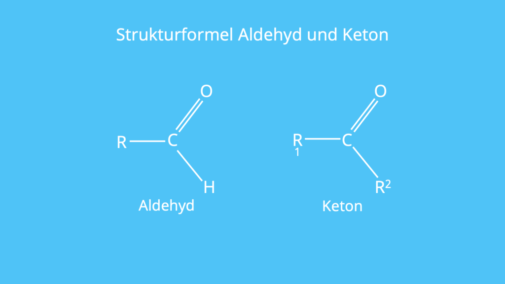 Struktur, Keton, Aldehyd, Aldehydgruppe