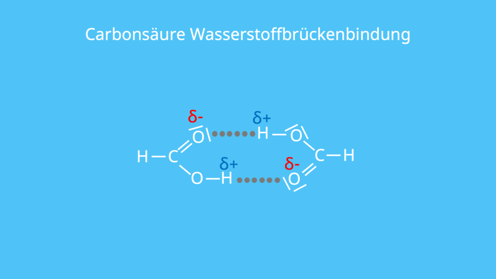 Carbonsäure, Wasserstoffbrückenbindung, Monomer, Carboxylgruppe