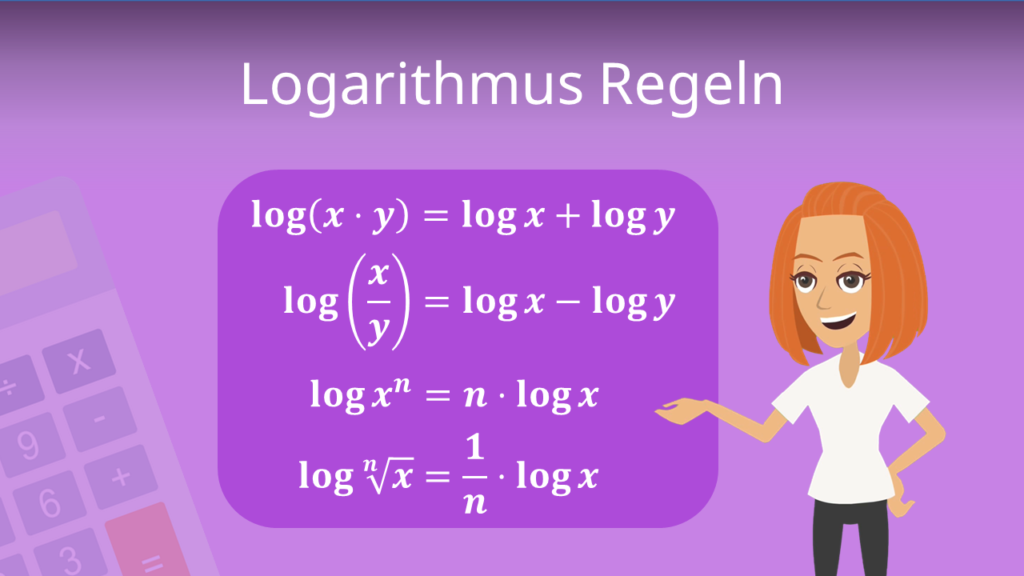 Logarithmus, Logarithmus Rechenregeln, log, Logarithmen