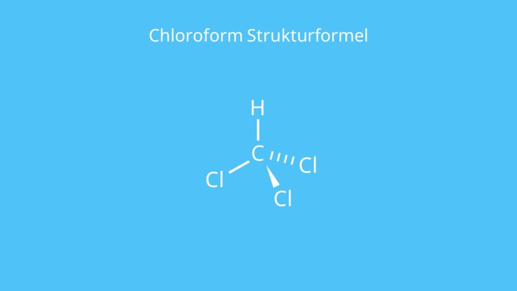 Chloroform Strukturformel, Chloroform Formel, Betäubungsmittel Chloroform, CHCl3, Cloroform, Kloroform, HCCl3