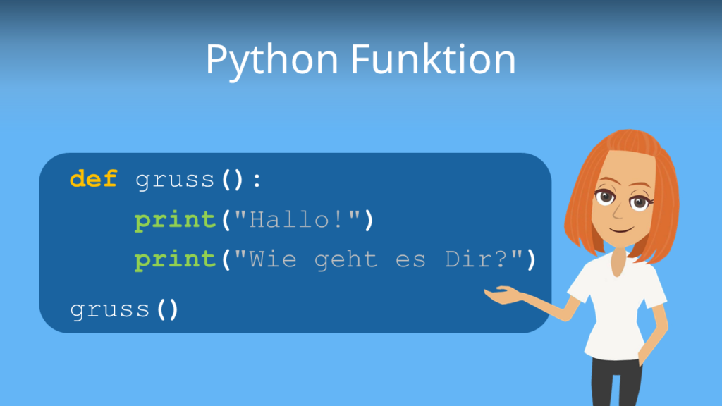 Zum Video: Python Funktion