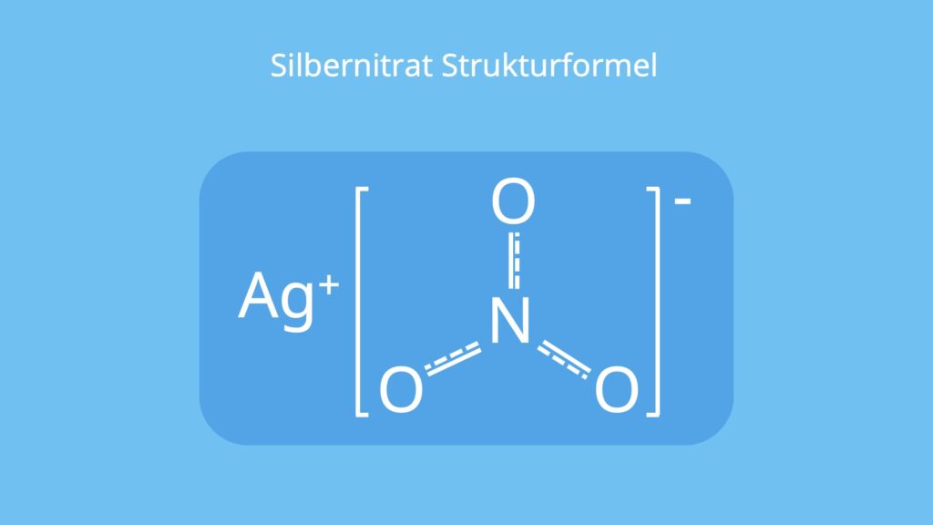 Silbernitrat Formel, AgNO3, silver nitrate, Höllenstein