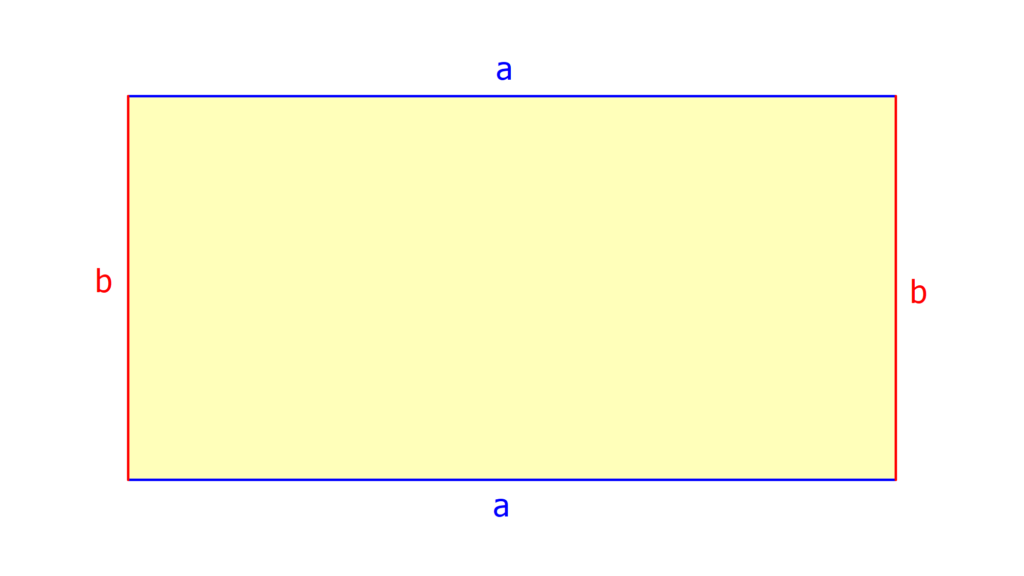 Rechteck, Umfang Rechteck, Rechteck Umfang berechnen, Umfang berechnen Rechteck, Länge a, Breite b, A = a mal b