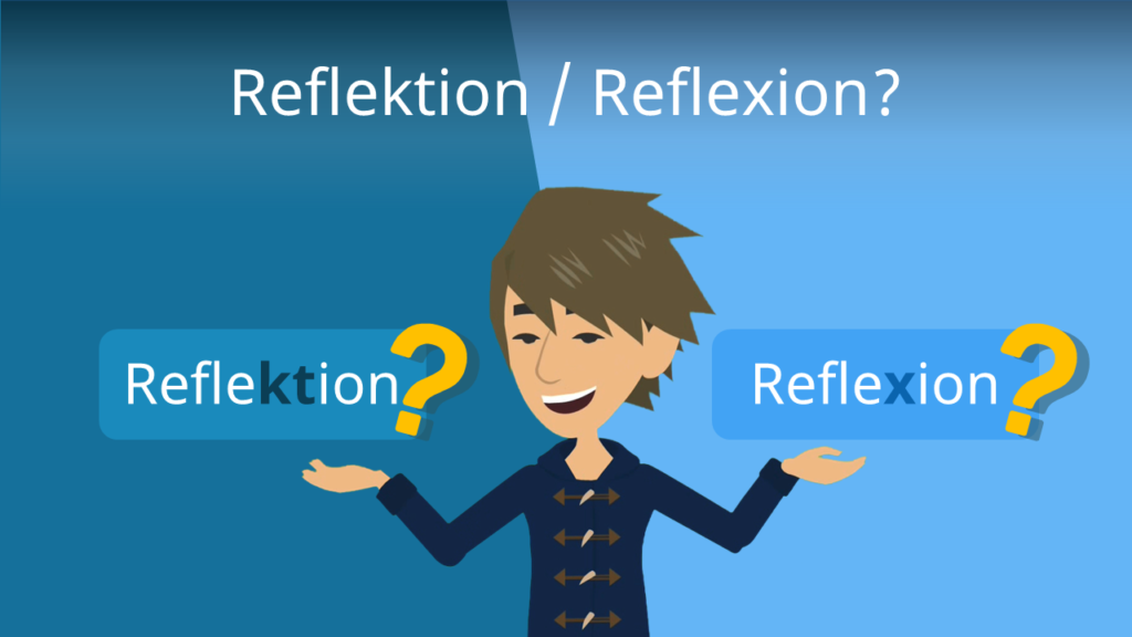 Zum Video: Reflektion / Reflexion?