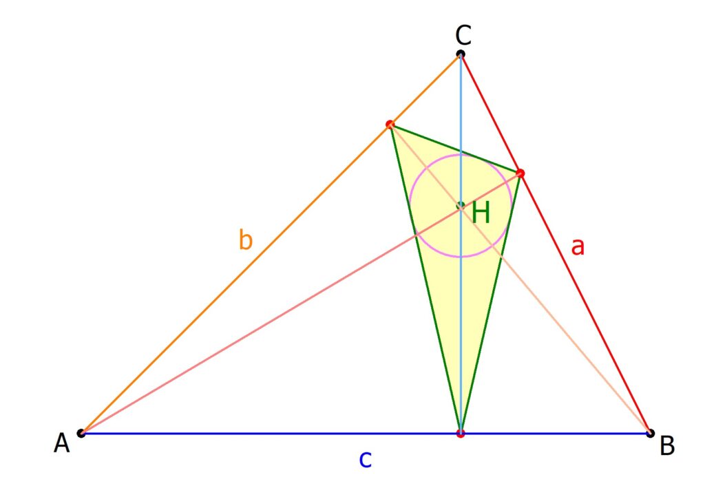 Dreieck, Winkel, Alpha, Beta, Gamma, Seiten, Ecken, Höhe, Höhen, rechter Winkel, Lot, senkrecht, Strecke, Linie, Höhe Dreieck berechnen, dreieck höhe berechnen, höhe eines dreiecks berechnen, wie berechnet man die höhe eines dreiecks, höhe berechnen dreieck, höhe berechnen, höhe von dreieck berechnen, höhe im dreieck berechnen, höhe dreieck berechnen formel, wie rechnet man die höhe eines dreiecks aus, wie berechne ich die höhe eines dreiecks, formel höhe dreieck, höhe des dreiecks berechnen, höhe in einem dreieck berechnen, höhe eines dreiecks berechnen formel, dreieck h berechnen, wie berechnet man die höhe, höhe dreieck, höhe eines dreiecks, dreieck höhe, höhe im dreieck, höhen im dreieck , Höhenfußpunkt, Höhenfußpunkte, Höhenfußpunkdreieck, Fußpunktdreieck, Inkreis, Höhenschnittpunkt