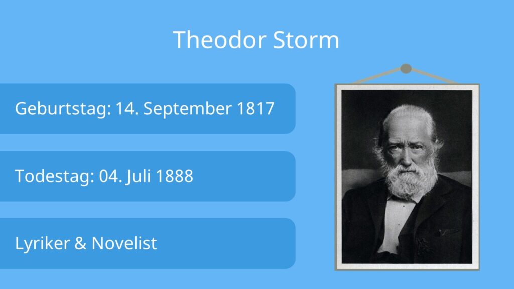 Theodor Storm Steckbrief, Theodor Storm Biografie, Theodor Storm Lebenslauf, Theodor Storm Familie, gedichte theodor storm, theodor storm hans storm, storm dichter