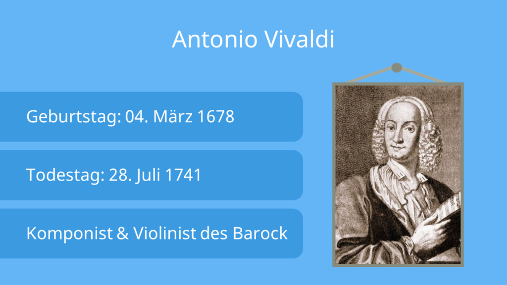 Wer war Antonio Vivaldi, Antonio Vivaldi Steckbrief, Vivaldi Steckbrief, Steckbrief Antonio Vivaldi, Antonio Vivaldi Lebenslauf, Vivaldi Lebenslauf, Musiker, Vivaldi Komponist, Vivaldi Violinist, Vivaldi Klassik