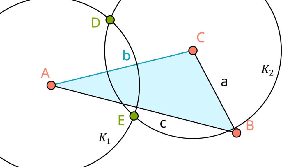 Dreieck, Schwerpunkt Dreieck konstruieren, Schwerpunkt Dreieck, Seitenhalbierende, Seitenhalbierende konstruieren, Schwerpunkt