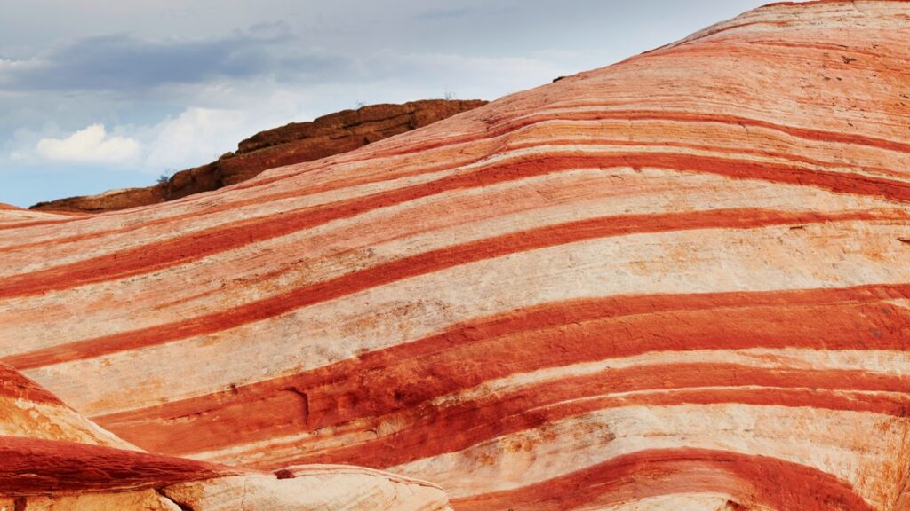 Sedimentgestein, Sediment, Sedimentschichten, Sediment Nevada, Sediment USA, Sand, Berge