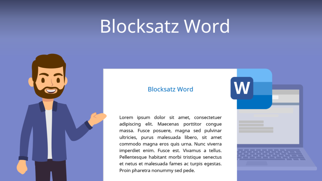Zum Video: Blocksatz Word