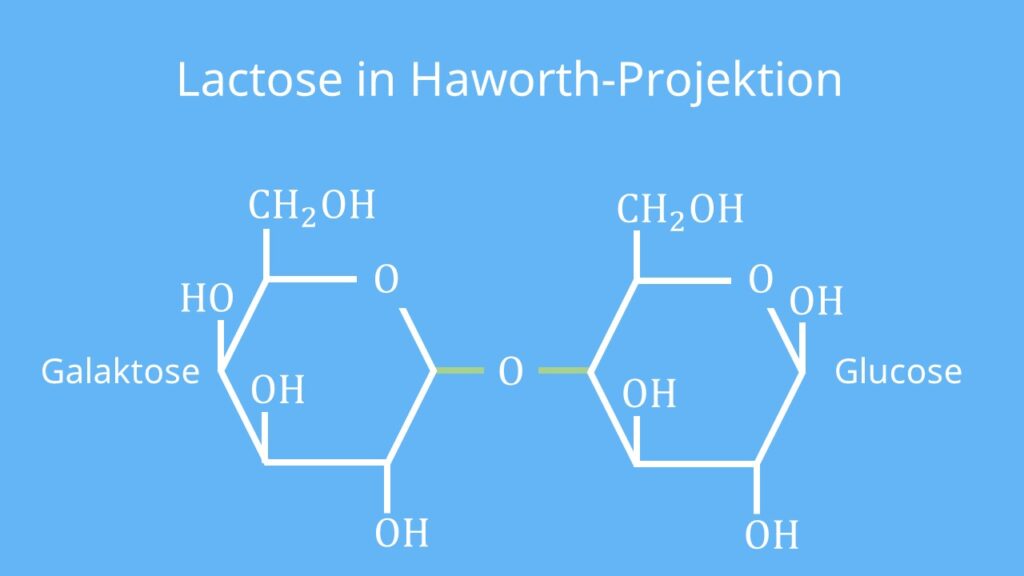 Lactose, Strukturformel, Chemie, Kohlenhydrate, Disaccharid, Haworth, Laktose