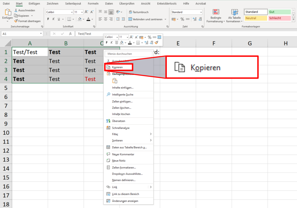 Wie eine umfangreiche Excel-Tabelle in Word integriert werden kann