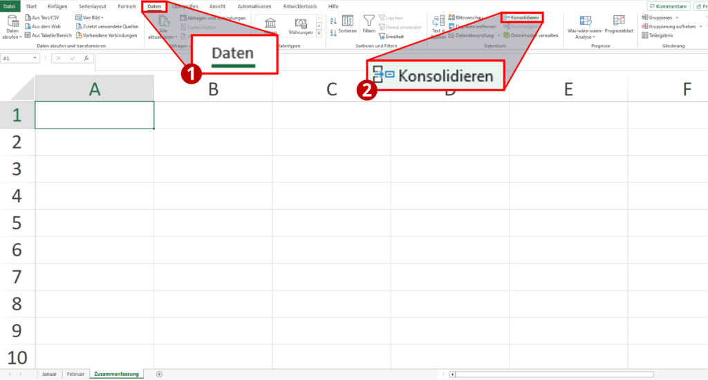 Zusammenführung von zwei unterschiedlichen Tabellen in Excel