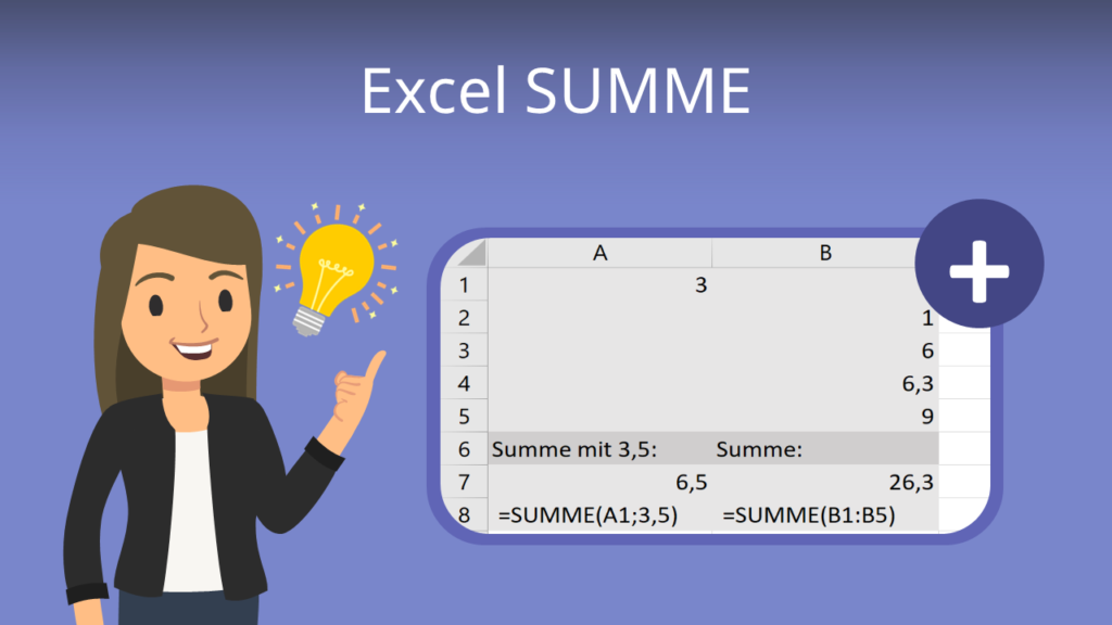 Zum Video: Excel SUMME